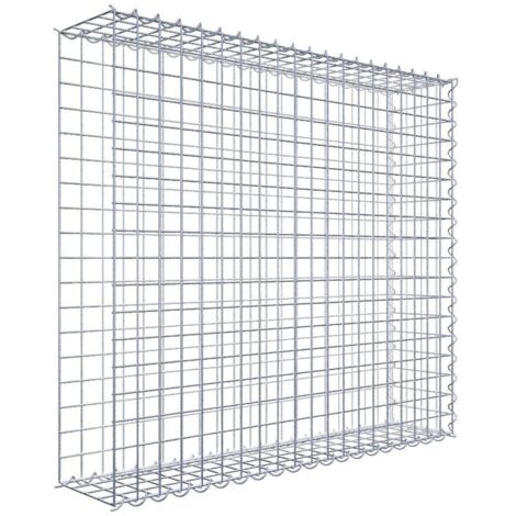 Gabiondeco - Gabion - Element de prolongation en longueur 100 cm x 90 cm x 20 cm (L x H x P). maille 5 x 5 cm. Spirale. Avert.: il manque une grille - Made in Germany (1/5)