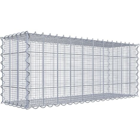 Gabiondeco - Gabion à mailles très fines pour gravillon 100 cm x 40 cm x 30 cm (L x H x P). maille 10 x 10 cm. spirale - Made in Germany