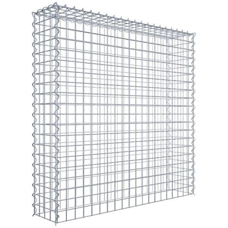 Gabiondeco - Gabion - Element de prolongation en hauteur 100 cm x 100 cm x 20 cm (L x H x P). maille 5 x 5 cm. Spirale. Attention : il manque une grille - Made in Ger... (1/5)