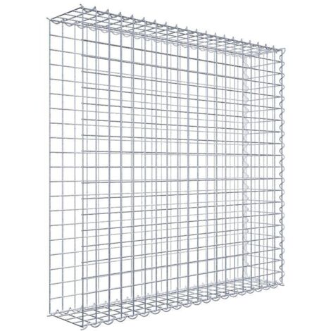 Gabiondeco - Gabion - Element de prolongation en longueur 100 cm x 100 cm x 20 cm (L x H x P). maille 5 x 5 cm. Spirale. Avert.: il manque une grille - Made in Germany (1/5)