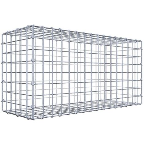 Gabiondeco - Gabion 80 cm x 40 cm x 30 cm (L x H x P). mailles 5 x 5 cm. Fermeture par anneaux en c - Made in Germany (1/5)