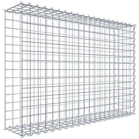 Gabiondeco - Gabion - Element de prolongation en longueur 100 cm x 70 cm x 20 cm (L x H x P). maille 5 x 5 cm. Spirale. Avert.: il manque une grille - Made in Germany (1/5)