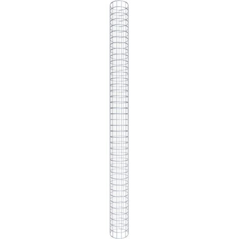 Gabiondeco - Colonne de Gabion ronde. diamètre 22 cm. maille 5 x 5 cm - Hauteur : 200 cm - Made in Germany (1/5)