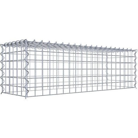 Gabiondeco - Gabion - Element de prolongation en hauteur 100 cm x 30 cm x 30 cm (L x H x P). maille 5 x 5 cm. Spirale. Attention : il manque une grille - Made in Germany (1/5)
