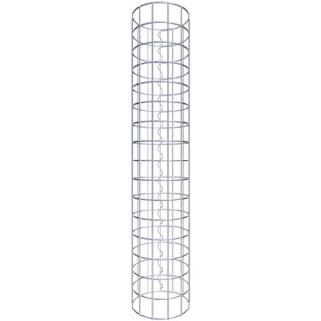 Gabiondeco - Colonne de Gabion ronde. diamètre 22 cm. maille 5 x 5 cm - Hauteur : 80 cm - Made in Germany (1/5)