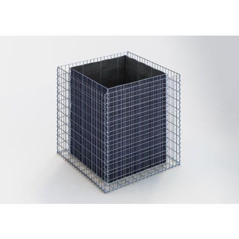 Gabiondeco - Jardinière en Gabion. 100 cm x 100 cm x 100 cm (L x H x P). taille des mailles 5 x 10 cm. Épaisseur des parois 10 cm - Made in Ge... (1/2)