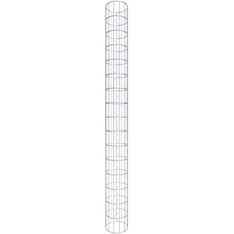 Gabiondeco - Colonne de Gabion ronde. diamètre 22 cm. maille 5 x 10 cm - Hauteur : 160 cm - Made in Germany (1/5)
