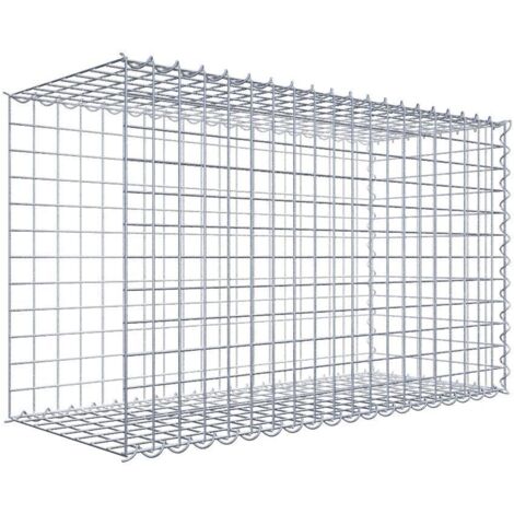 Gabiondeco - Gabion - Element de prolongation en longueur 100 cm x 60 cm x 40 cm (L x H x P). maille 5 x 5 cm. Spirale. Avert.: il manque une grille - Made in Germany (1/5)