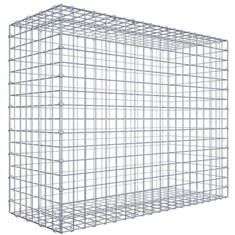Gabiondeco - Gabion 100 cm x 80 cm x 40 cm (L x H x P). mailles 5 x 5 cm. Fermeture par anneaux en c - Made in Germany (1/5)