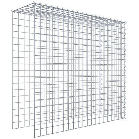Gabiondeco - Gabion - Element de prolongation en hauteur et en longueur 100 cm x 90 cm x 30 cm (L x H x P). maille 5 x 5 cm. Spirale. Attention il manque deux grill... (1/5)
