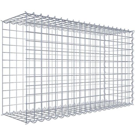 Gabiondeco - Gabion - Element de prolongation en longueur 100 cm x 60 cm x 30 cm (L x H x P). maille 5 x 5 cm. Spirale. Avert.: il manque une grille - Made in Germany (1/5)