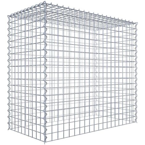 Gabiondeco - Gabion - Element de prolongation en hauteur 100 cm x 90 cm x 50 cm (L x H x P). maille 5 x 5 cm. Spirale. Attention : il manque une grille - Made in Germany (1/5)