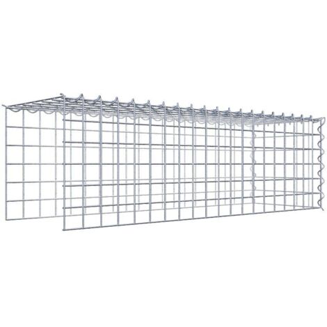 Gabiondeco - Gabion - Element de prolongation en hauteur et en longueur 100 cm x 30 cm x 30 cm (L x H x P). maille 5 x 5 cm. Spirale. Attention il manque deux grill... (1/5)