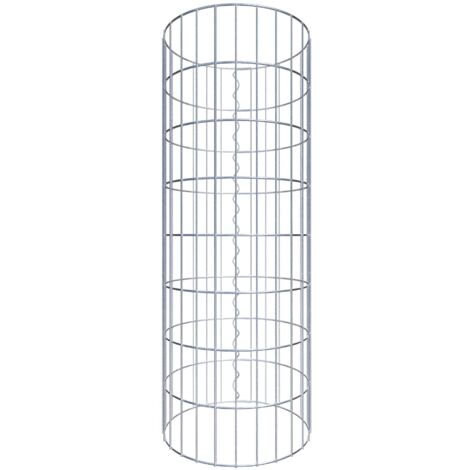 Gabiondeco - Colonne de Gabion ronde. diamètre 42 cm. maille 5 x 10 cm - Hauteur : 80 cm - Made in Germany (1/5)