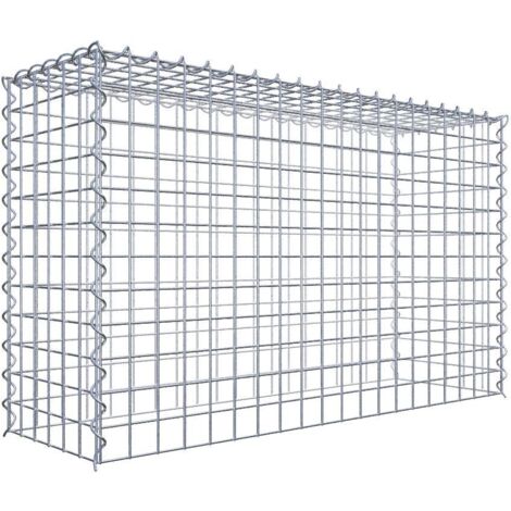 Gabiondeco - Gabion - Element de prolongation en hauteur 100 cm x 60 cm x 30 cm (L x H x P). maille 5 x 5 cm. Spirale. Attention : il manque une grille - Made in Germany (1/5)