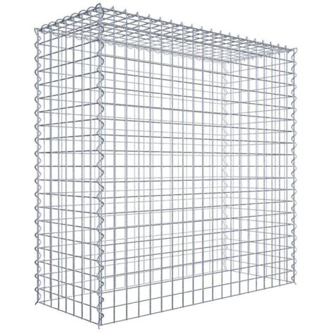 Gabiondeco - Gabion - Element de prolongation en hauteur 100 cm x 100 cm x 40 cm (L x H x P). maille 5 x 5 cm. Spirale. Attention : il manque une grille - Made in Ger... (1/5)