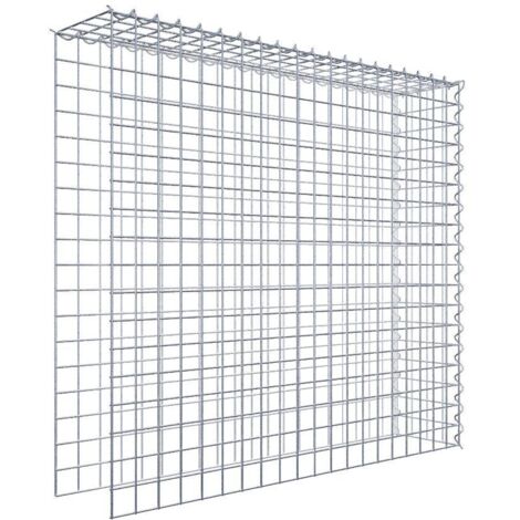 Gabiondeco - Gabion - Element de prolongation en hauteur et en longueur 100 cm x 90 cm x 20 cm (L x H x P). maille 5 x 5 cm. Spirale. Attention  il manque deux grill... (1/5)