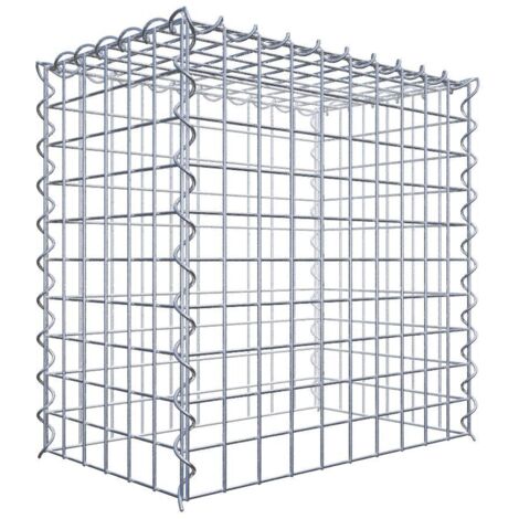 Gabiondeco - Gabion - Element de prolongation en hauteur 50 cm x 50 cm x 30 cm (L x H x P). maille 5 x 5 cm. Spirale. Attention : il manque une grille - Made in Germany