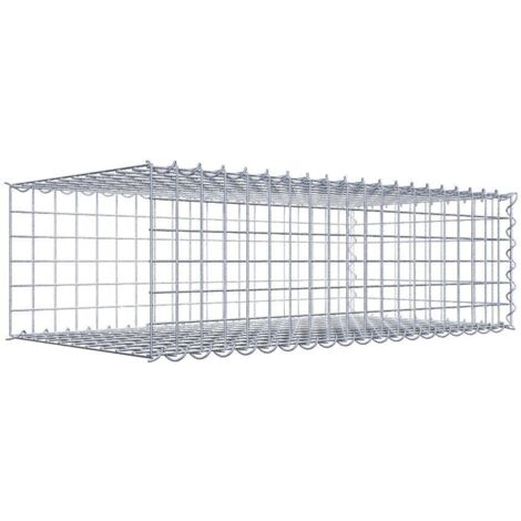 Gabiondeco - Gabion - Element de prolongation en longueur 100 cm x 30 cm x 50 cm (L x H x P). maille 5 x 5 cm. Spirale. Avert.: il manque une grille - Made in Germany (1/5)