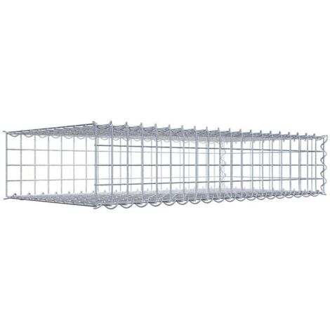 Gabiondeco - Gabion - Element de prolongation en longueur 100 cm x 20 cm x 50 cm (L x H x P). maille 5 x 5 cm. Spirale. Avert.: il manque une grille - Made in Germany (1/5)