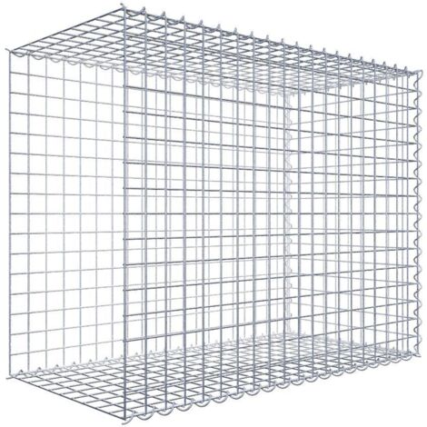 Gabiondeco - Gabion - Element de prolongation en longueur 100 cm x 80 cm x 50 cm (L x H x P). maille 5 x 5 cm. Spirale. Avert.: il manque une grille - Made in Germany (1/5)