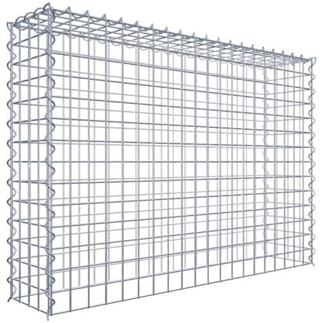 Gabiondeco - Gabion - Element de prolongation en hauteur 100 cm x 70 cm x 20 cm (L x H x P). maille 5 x 5 cm. Spirale. Attention : il manque une grille - Made in Germany (1/5)