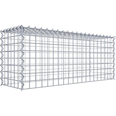 Gabiondeco - Gabion - Element de prolongation en hauteur 100 cm x 40 cm x 30 cm (L x H x P). maille 5 x 5 cm. Spirale. Attention : il manque une grille - Made in Germany (1/5)