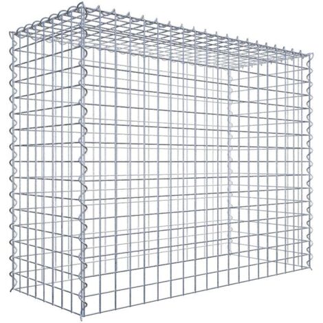 Gabiondeco - Gabion - Element de prolongation en hauteur 100 cm x 80 cm x 40 cm (L x H x P). maille 5 x 5 cm. Spirale. Attention : il manque une grille - Made in Germany (1/5)
