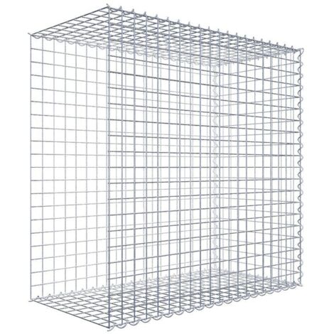 Gabiondeco - Gabion - Element de prolongation en longueur 100 cm x 100 cm x 50 cm (L x H x P). maille 5 x 5 cm. Spirale. Avert.: il manque une grille - Made in Germany (1/5)