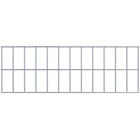 Grille de Gabion à l’unité - Dimensions: 60 cm x 20 cm - mailles de 5 x 10 cm - Made in Germany (1/2)