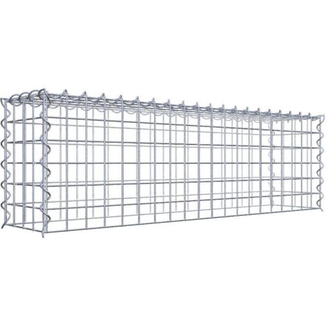 Gabiondeco - Gabion - Element de prolongation en hauteur 100 cm x 30 cm x 20 cm (L x H x P). maille 5 x 5 cm. Spirale. Attention : il manque une grille - Made in Germany (1/5)