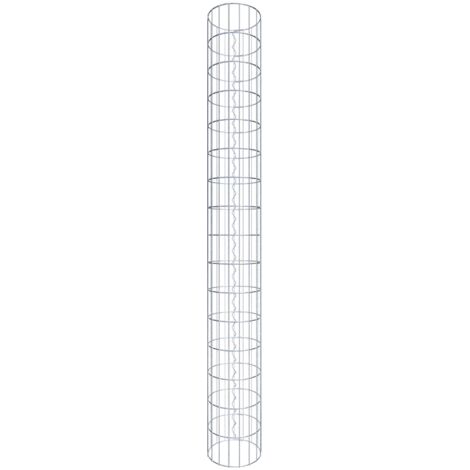 Gabiondeco - Colonne de Gabion ronde. diamètre 27 cm. maille 5 x 10 cm - Hauteur : 160 cm - Made in Germany (1/5)