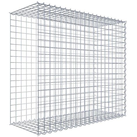 Gabiondeco - Gabion - Element de prolongation en longueur 100 cm x 90 cm x 40 cm (L x H x P). maille 5 x 5 cm. Spirale. Avert.: il manque une grille - Made in Germany (1/5)