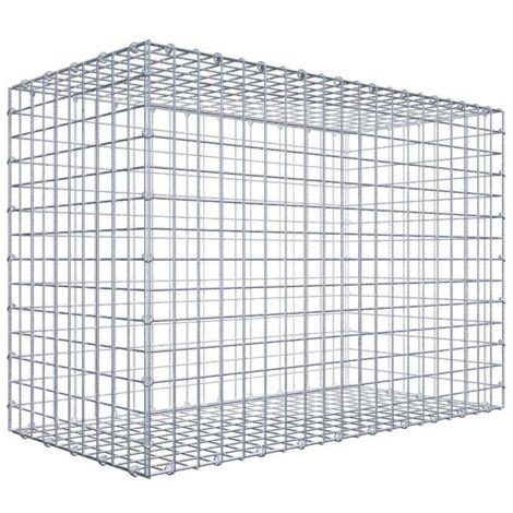 Gabiondeco - Gabion 100 cm x 70 cm x 50 cm (L x H x P). mailles 5 x 5 cm. Fermeture par anneaux en c - Made in Germany (1/5)