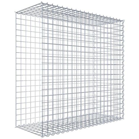 Gabiondeco - Gabion - Element de prolongation en longueur 100 cm x 100 cm x 40 cm (L x H x P). maille 5 x 5 cm. Spirale. Avert.: il manque une grille - Made in Germany (1/5)