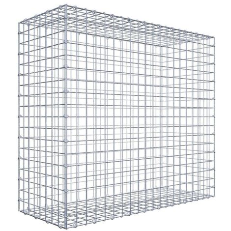 Gabiondeco - Gabion 100 cm x 90 cm x 40 cm (L x H x P). mailles 5 x 5 cm. Fermeture par anneaux en c  - Made in Germany (1/5)