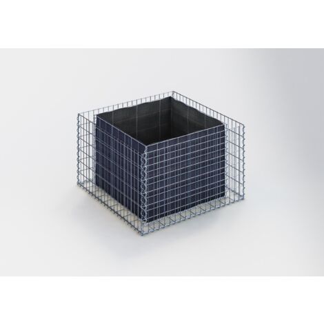 Gabiondeco - Jardinière en Gabion. 100 cm x 60 cm x 100 cm (L x H x P). taille des mailles 5 x 10 cm. Épaisseur des parois 10 cm - Made in Ger... (1/2)