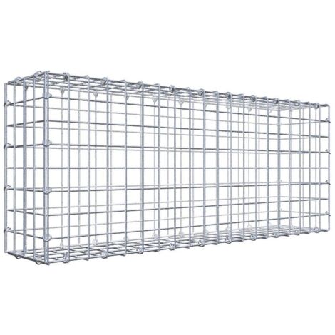 Gabiondeco - Gabion 100 cm x 40 cm x 20 cm (L x H x P). mailles 5 x 5 cm. Fermeture par anneaux en c - Made in Germany (1/5)