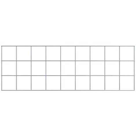 Grille de Gabion à l’unité - Dimensions: 90 cm x 30 cm - mailles de 10 x 10 cm - Made in Germany (1/5)
