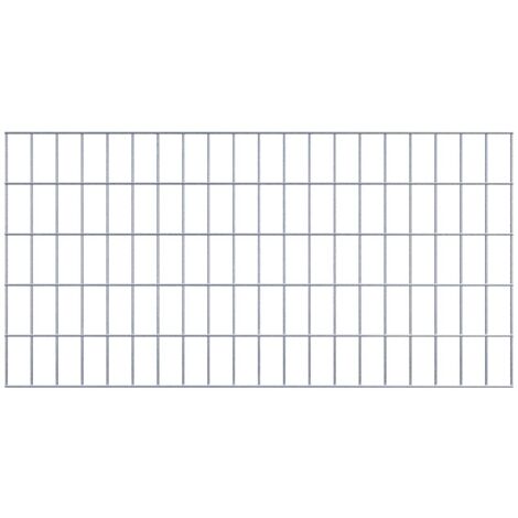 Grille de Gabion à l’unité - Dimensions: 100 cm x 50 cm - mailles de 5 x 10 cm - Made in Germany