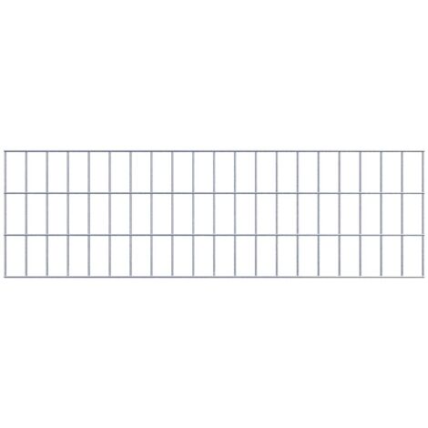Grille de Gabion à l’unité - Dimensions: 100 cm x 30 cm - mailles de 5 x 10 cm - Made in Germany