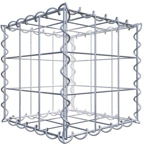 Gabion 30 cm x 30 cm x 30 cm – Mailles 10 x 10 cm – Résistance au cisaillement 3.5 kN – Montage facile avec spirales – Gabiona