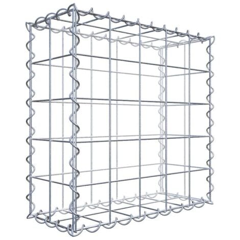 Gabion 50 x 50 x 20 cm - Qualité Made in Germany - Mailles Carrées 10 x 10 cm - GabionDeco®