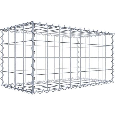 Gabiondeco - Gabion 80 cm x 40 cm x 40 cm (L x H x P). mailles 10 x 10 cm. Spirale - Made in Germany