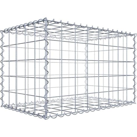 Gabiondeco - Gabion 80 cm x 50 cm x 50 cm (L x H x P). mailles 10 x 10 cm. Spirale - Made in Germany (1/7)