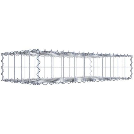 Gabion 100 cm x 20 cm x 50 cm – Mailles 10 x 10 cm – Spirale incluse – Résistance à la corrosion pour aménagement extérieur – Gabiona