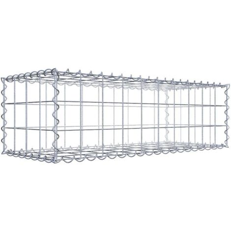 Gabiondeco - Gabion 100 cm x 30 cm x 40 cm (L x H x P). mailles 10 x 10 cm. Spirale - Made in Germany (1/6)