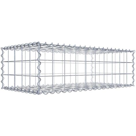 Gabiondeco - Gabion 100 cm x 30 cm x 50 cm (L x H x P). mailles 10 x 10 cm. Spirale - Made in Germany