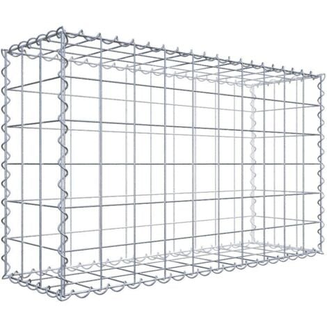 Gabion 100 x 60 x 30 cm - Qualité Made in Germany - Mailles Carrées 10 x 10 cm - GabionDeco®