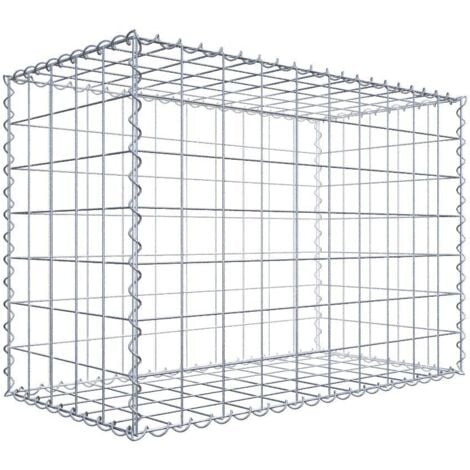 Gabion 100 x 70 x 50 cm - Qualité Made in Germany - Mailles Carrées 10 x 10 cm - GabionDeco®